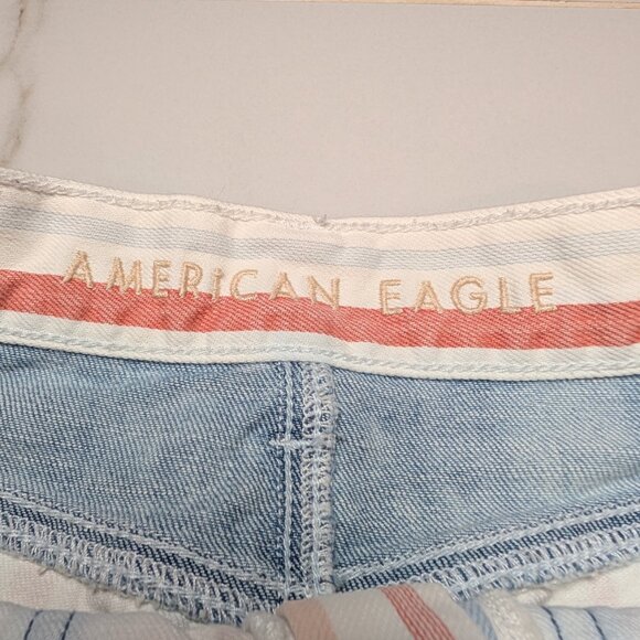 American Eagle high rise striped mom shorts - Picture 5 of 8